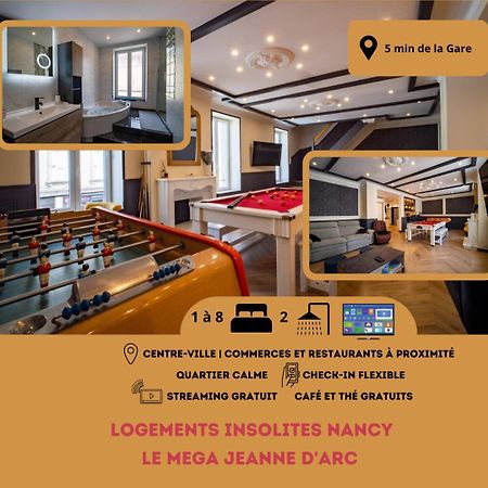 Mega Jeanne D'Arc Billard Baby Foot Logements Insolites Nancy Extérieur photo